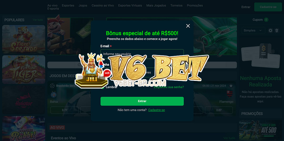 v6 bet login
